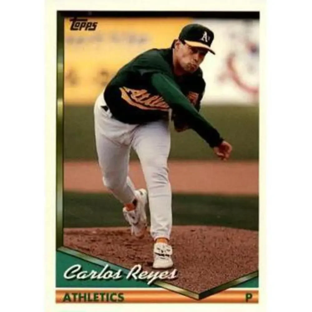 1994 Topps Traded Carlos Reyes RC 128T Oakland Athletics